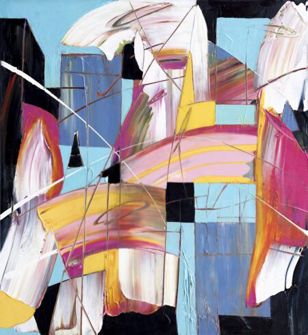 Abstract Movement in Magenta