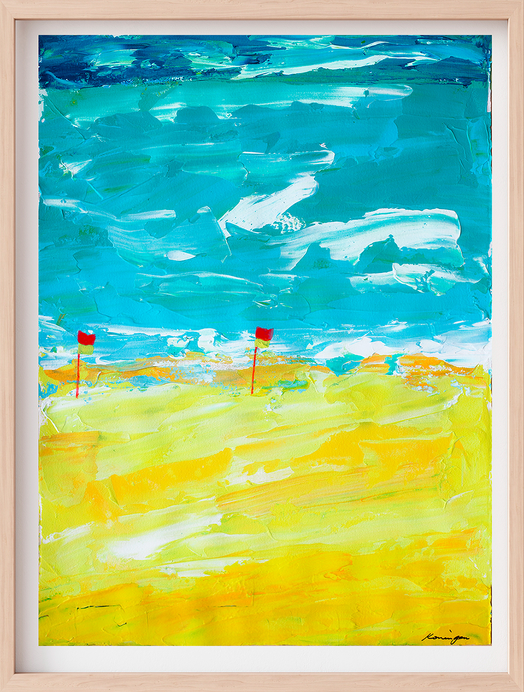 flags-on-the-beach-framed.