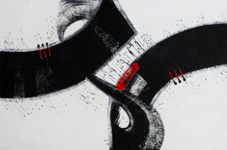 White-Black-with-Red-Abstract