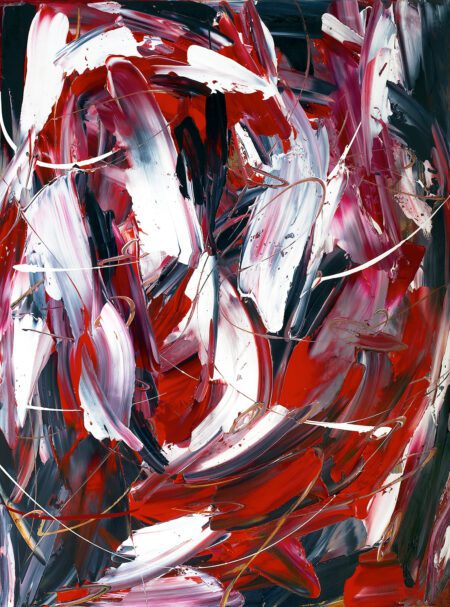 Contrast-in-Red-black-and-White-Abstract